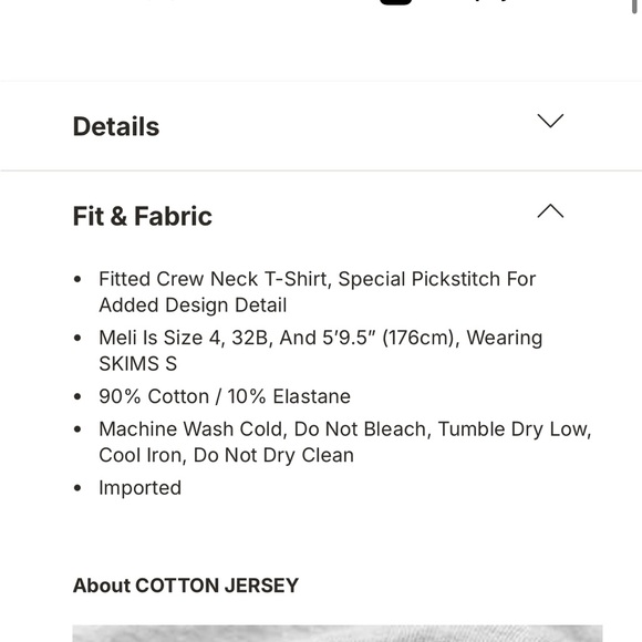 Skims Cotton Women's Dark Grey Long Sleeve Top - Picture 7 of 7